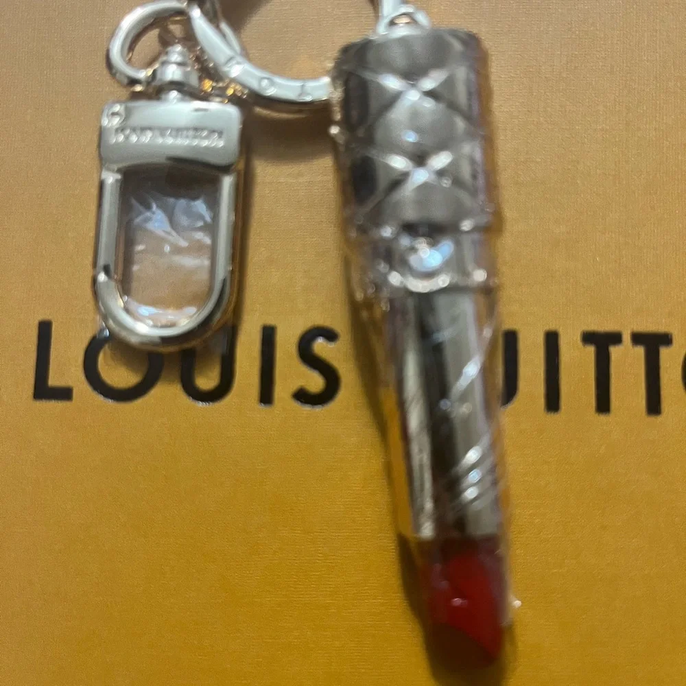 LV Red Lipstick Purse Charm/Keychain - Picture 2 of 4
